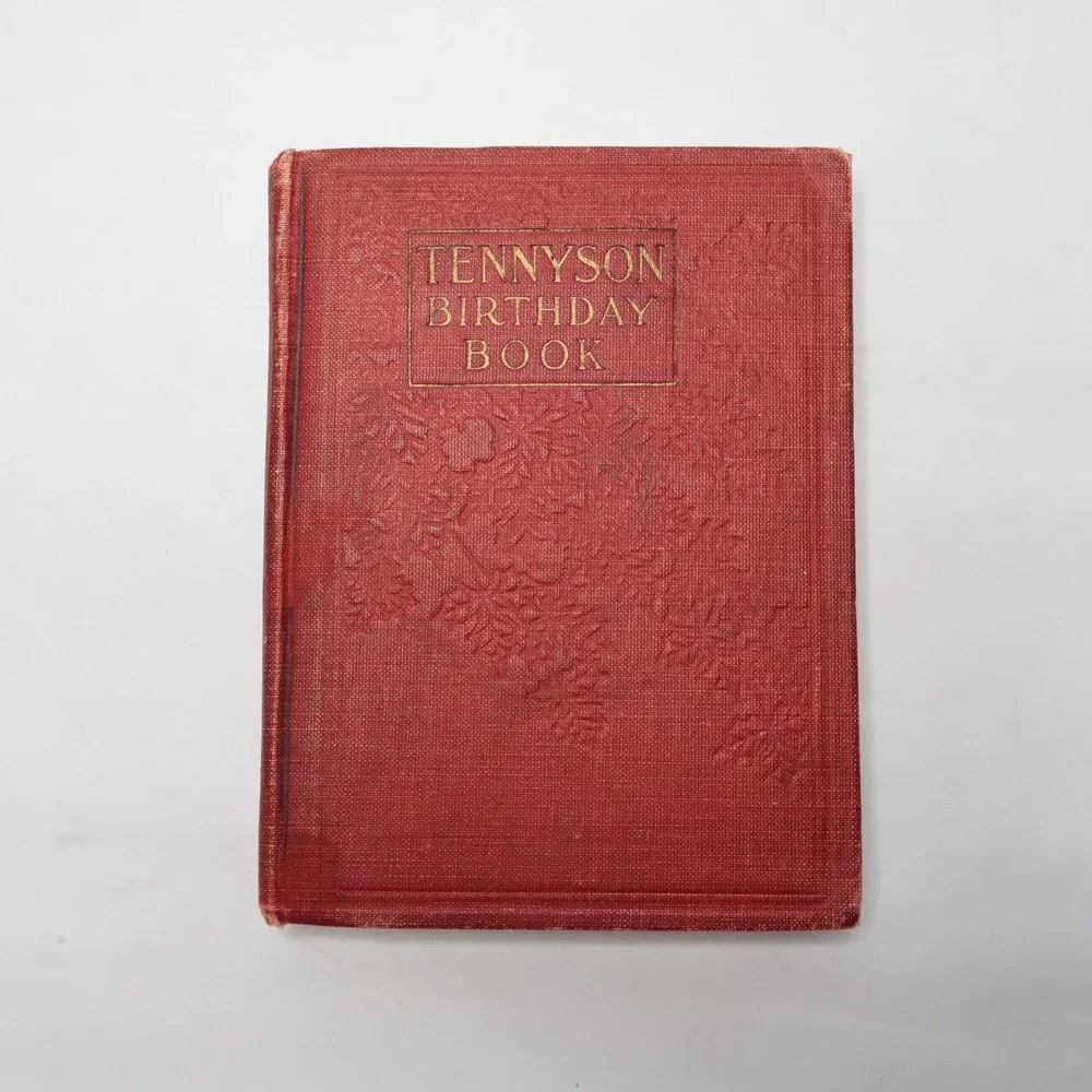 Tennyson‎ Birthday Book Hardcover Red 1910 Antique Astrological Signs, Notes